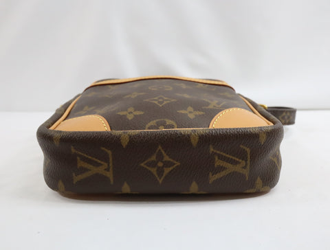 Pre-Owned #BP163-2 Louis Vuitton Monogram Danube Crossbody Bag Brown M45266