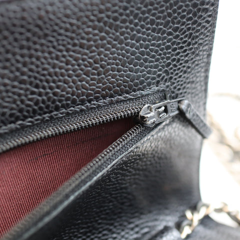 Pre-Owned #R7082505 CHANEL Caviar Classic WOC Shoulder Crossbody Bag AP0250