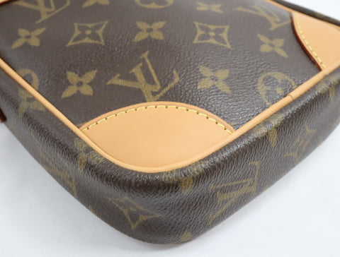 Pre-Owned #BP163-2 Louis Vuitton Monogram Danube Crossbody Bag Brown M45266