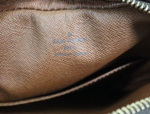 Pre-Owned #BP163-2 Louis Vuitton Monogram Danube Crossbody Bag Brown M45266