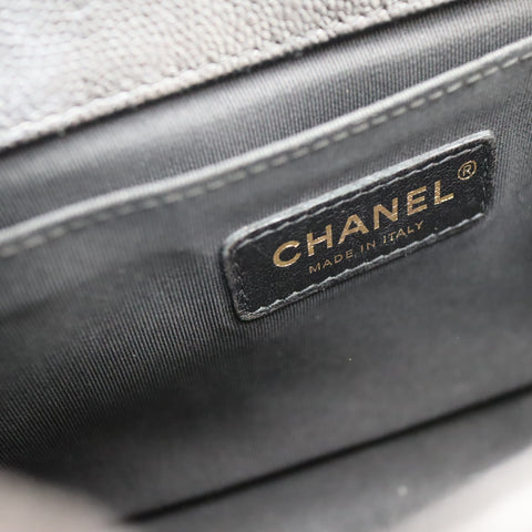 Pre-Owned #R7082507 CHANEL Boy Chanel Chain Shoulder Bag Black A67086