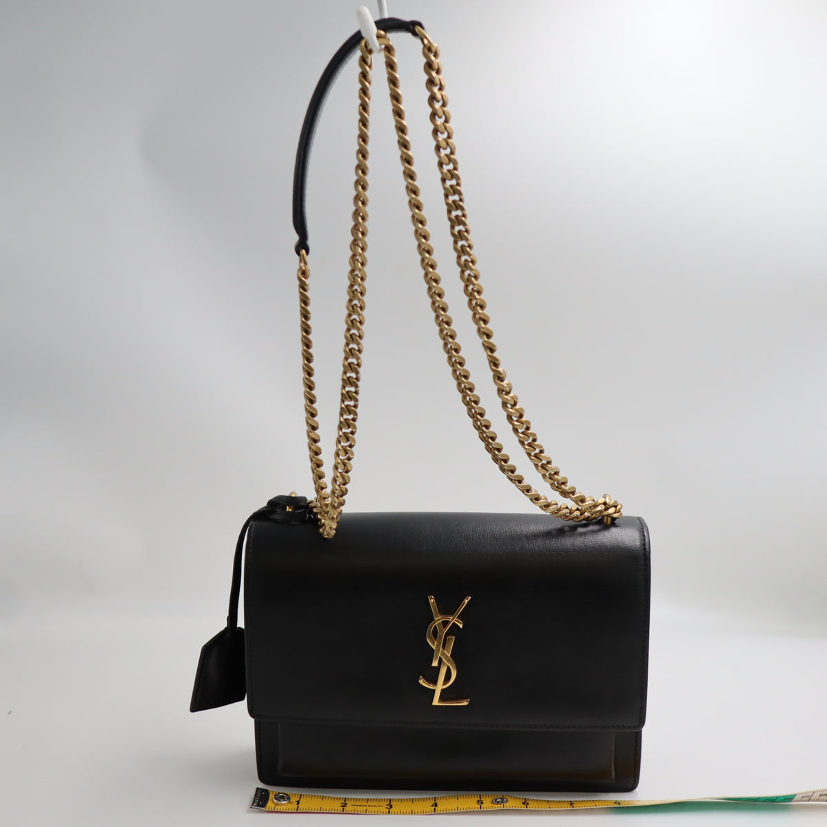 Pre-Owned #R7082501 Saint Laurent YSL Sunset Medium Chain Shoulder Bag 442906