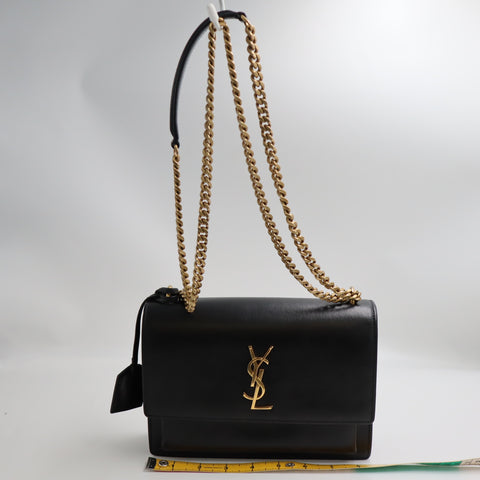 Pre-Owned #R7082501 Saint Laurent YSL Sunset Medium Chain Shoulder Bag 442906