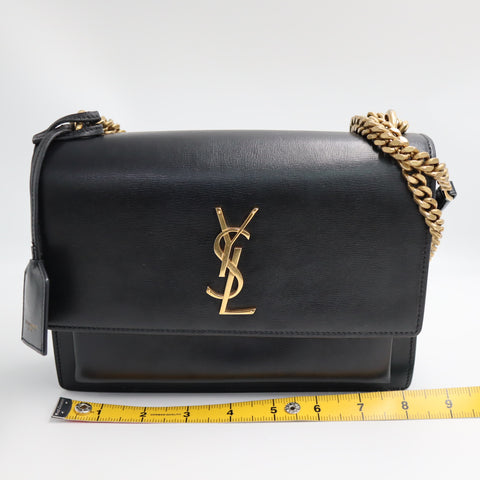 Pre-Owned #R7082501 Saint Laurent YSL Sunset Medium Chain Shoulder Bag 442906