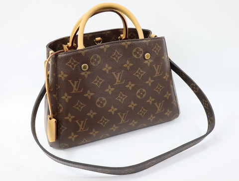 Pre-owned #R03054 Louis Vuitton Montaigne  BB 2way crossbody Handbag M41055