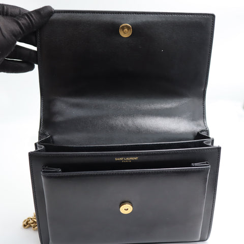 Pre-Owned #R7082501 Saint Laurent YSL Sunset Medium Chain Shoulder Bag 442906