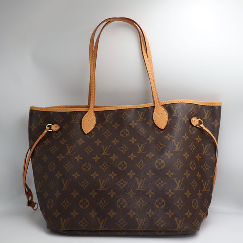 Pre-Owned #BP2082 Louis Vuitton Monogram Neverfull MM Tote Bag M41178
