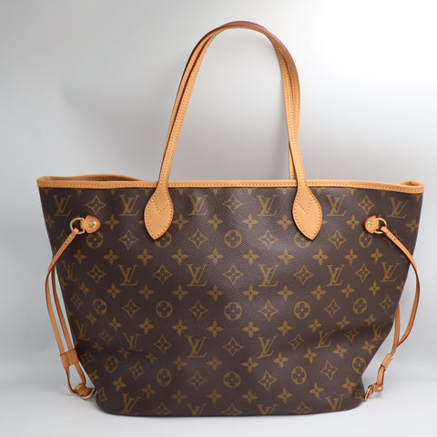 Pre-Owned #BP2082 Louis Vuitton Monogram Neverfull MM Tote Bag M41178