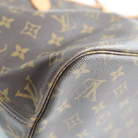 Pre-Owned #BP2082 Louis Vuitton Monogram Neverfull MM Tote Bag M41178