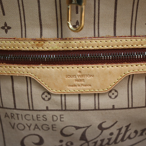 Pre-Owned #BP2082 Louis Vuitton Monogram Neverfull MM Tote Bag M41178
