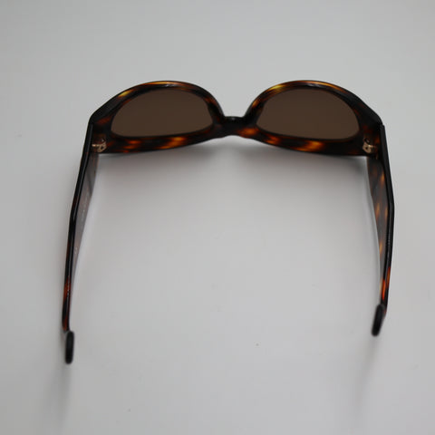 Pre-Owned #21909 CHANEL Sunglasses Coco Mark Brown Smoke Tortoise Shell Pattern Brown 04152 91235