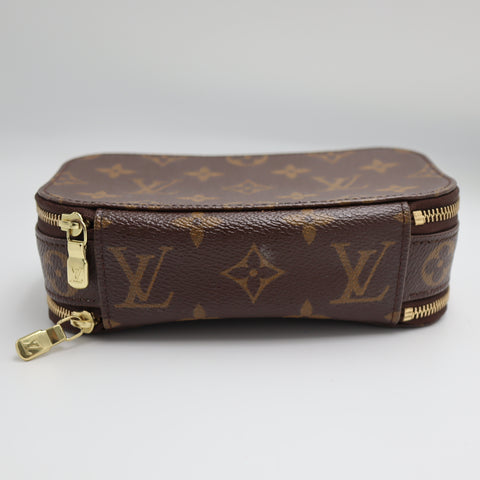 Pre-Owned #71107 Louis Vuitton Monogram Trousse Blush PM Cosmetic Pouch M47510