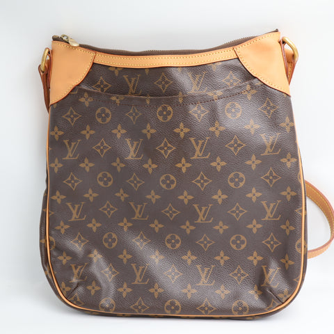 Pre-Owned #BP3526 Louis Vuitton Monogram Odeon MM Shoulder Bag M56389