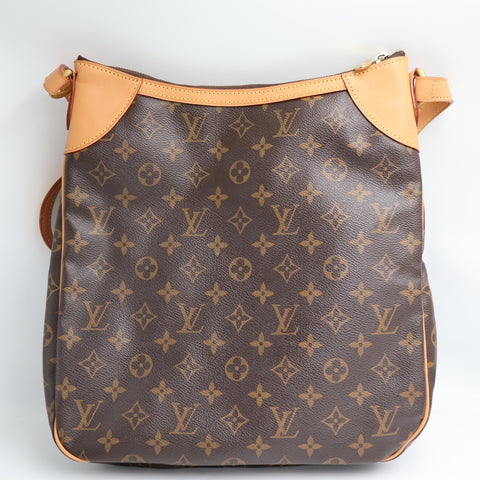 Pre-Owned #BP3526 Louis Vuitton Monogram Odeon MM Shoulder Bag M56389