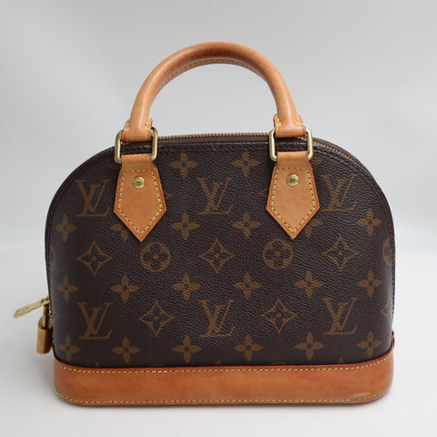 Pre-Owned #99343 Louis Vuitton Monogram Alma BB Women's Handbag,Shoulder Bag Cross body bag