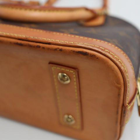 Pre-Owned #99343 Louis Vuitton Monogram Alma BB Women's Handbag,Shoulder Bag Cross body bag