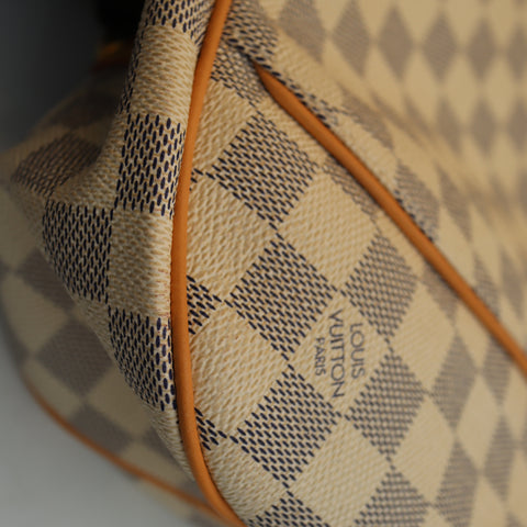 Pre-Owned #BPR05155 Louis Vuitton Damier Azur Galliera PM Shoulder Bag N55215