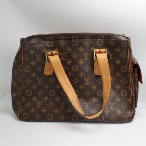 Pre-Owned  #19143&30120 Monogram Viva Cite GM&Manhattan PM