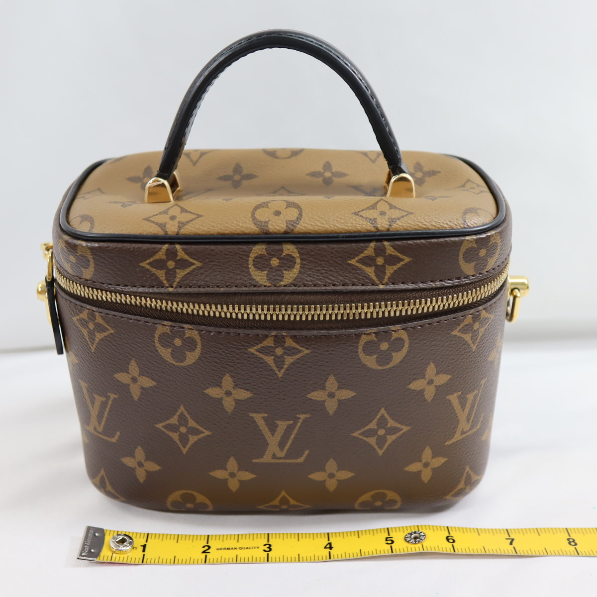 Pre-Owned #72787 Louis Vuitton Monogram Vanity PM hand bag M45165