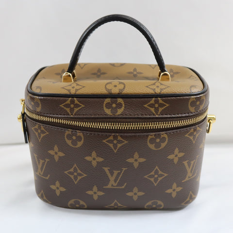 Pre-Owned #72787 Louis Vuitton Monogram Vanity PM hand bag M45165