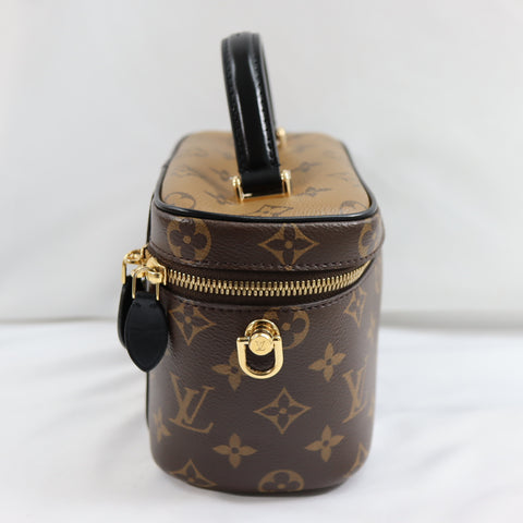 Pre-Owned #72787 Louis Vuitton Monogram Vanity PM hand bag M45165