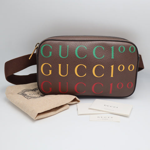 Pre-Owned #71129 GUCCI  Waist Bag  Belt Bag 100th Anniversary Limited Edition 602695