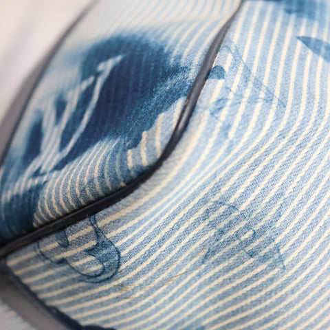 Pre-owned Louis Vuitton Leather travel bags #72786 Monogram Watercolor Keepall Bandouliere 50 Blue and White M57946