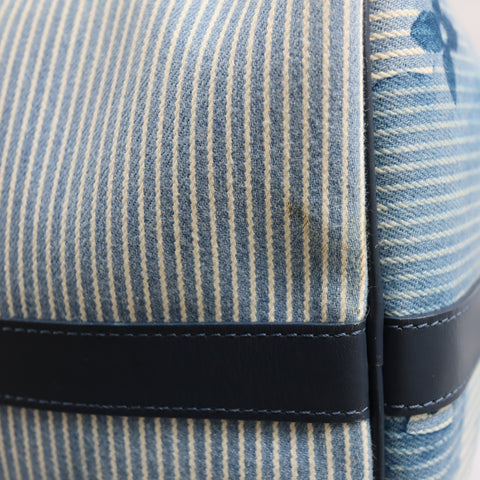 Pre-owned Louis Vuitton Leather travel bags #72786 Monogram Watercolor Keepall Bandouliere 50 Blue and White M57946