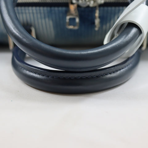 Pre-owned Louis Vuitton Leather travel bags #72786 Monogram Watercolor Keepall Bandouliere 50 Blue and White M57946