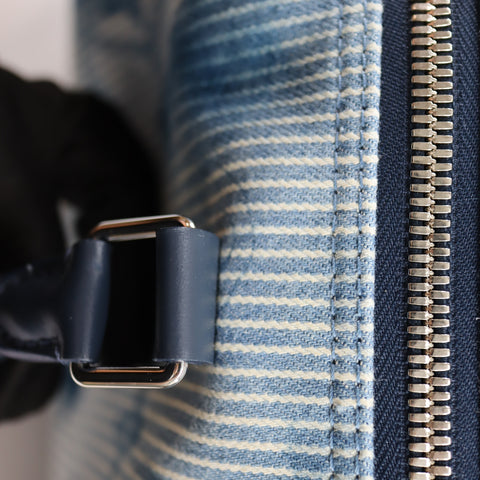 Pre-owned Louis Vuitton Leather travel bags #72786 Monogram Watercolor Keepall Bandouliere 50 Blue and White M57946