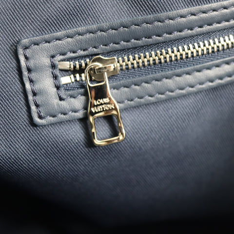 Pre-owned Louis Vuitton Leather travel bags #72786 Monogram Watercolor Keepall Bandouliere 50 Blue and White M57946