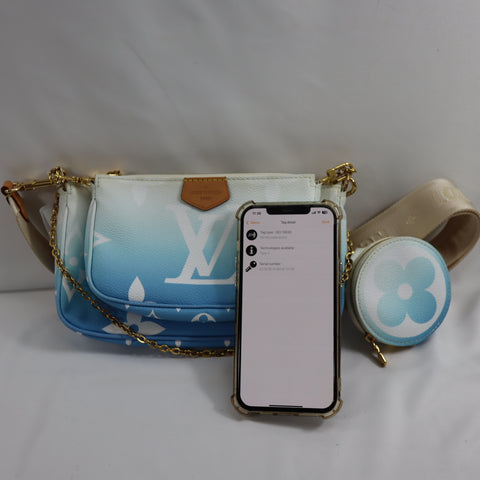 Pre-Owned #72799 Louis Vuitton Monogram Giant Multy Pochette Accessoires Crossbody Bag IC Type M57633