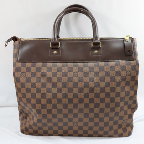 Pre-Owned #72788 Louis Vuitton Damier Greenwich PM Duffle Bag Tote Bag N41165
