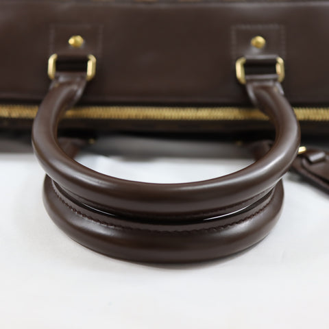 Pre-Owned #72788 Louis Vuitton Damier Greenwich PM Duffle Bag Tote Bag N41165