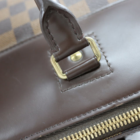 Pre-Owned #72788 Louis Vuitton Damier Greenwich PM Duffle Bag Tote Bag N41165