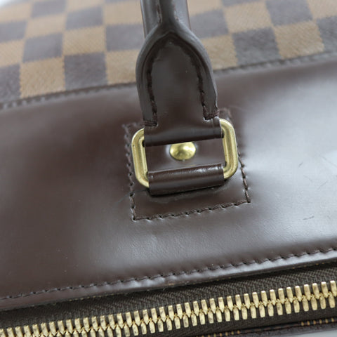 Pre-Owned #72788 Louis Vuitton Damier Greenwich PM Duffle Bag Tote Bag N41165