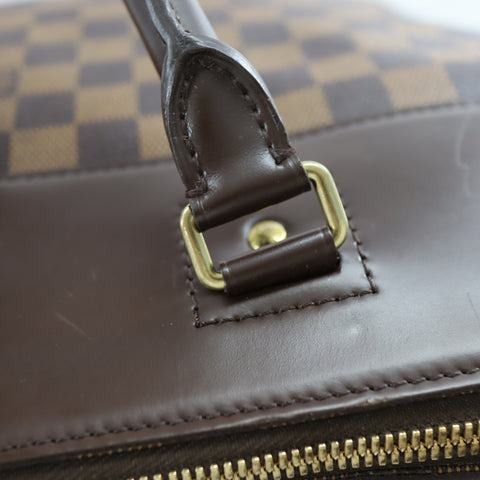 Pre-Owned #72788 Louis Vuitton Damier Greenwich PM Duffle Bag Tote Bag N41165