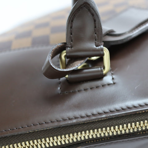 Pre-Owned #72788 Louis Vuitton Damier Greenwich PM Duffle Bag Tote Bag N41165