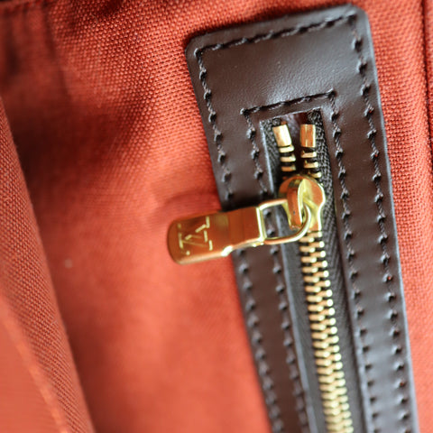 Pre-Owned #72788 Louis Vuitton Damier Greenwich PM Duffle Bag Tote Bag N41165