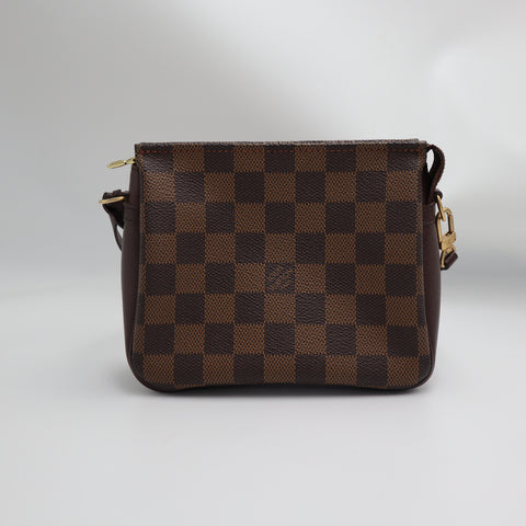 Pre-Owned #71181 Louis Vuitton Damier Ebene Trousse Makeup Pouch Handbag N51982