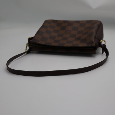 Pre-Owned #71181 Louis Vuitton Damier Ebene Trousse Makeup Pouch Handbag N51982