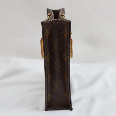 Pre-Owned #72802 Louis Vuitton Monogram Petit Sac Plat Hand shoulder crossbody bag M69442