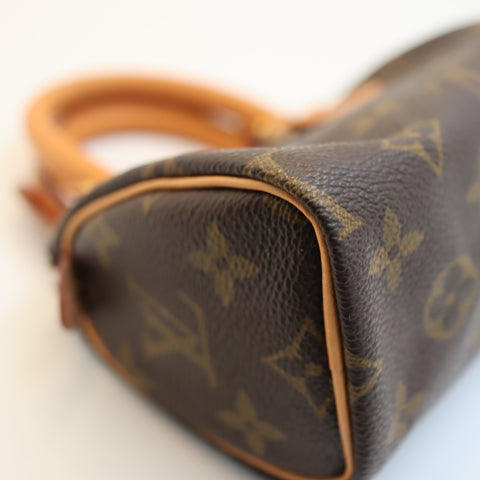 Pre-Owned #BPR05235 Louis Vuitton Monogram Mini Speedy Hand Bag Vintage M41534