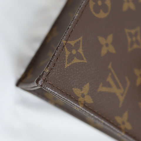 Pre-Owned #72802 Louis Vuitton Monogram Petit Sac Plat Hand shoulder crossbody bag M69442
