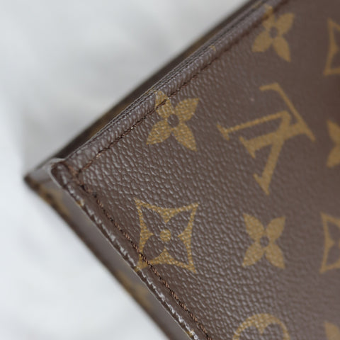 Pre-Owned #72802 Louis Vuitton Monogram Petit Sac Plat Hand shoulder crossbody bag M69442