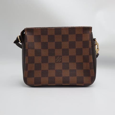 Pre-Owned #71180 Louis Vuitton Damier Ebene Trousse Makeup Pouch Handbag N51982