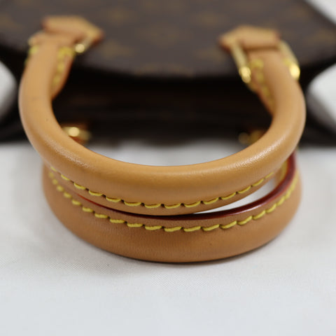 Pre-Owned #72802 Louis Vuitton Monogram Petit Sac Plat Hand shoulder crossbody bag M69442
