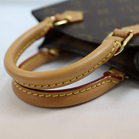Pre-Owned #72802 Louis Vuitton Monogram Petit Sac Plat Hand shoulder crossbody bag M69442