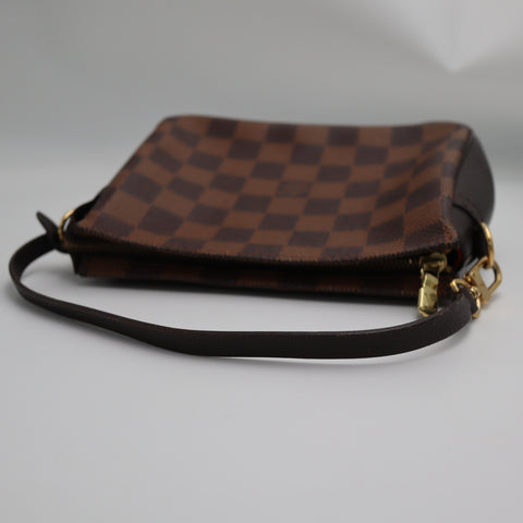 Pre-Owned #71180 Louis Vuitton Damier Ebene Trousse Makeup Pouch Handbag N51982