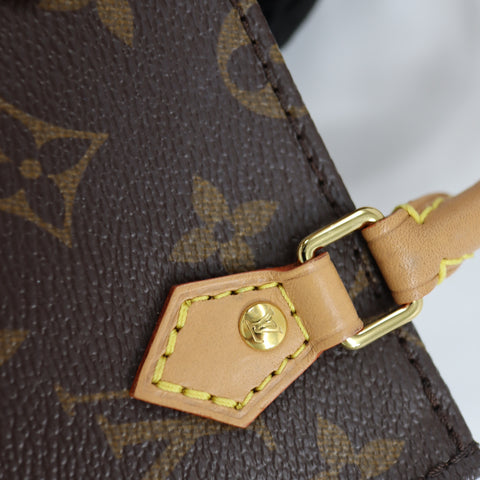 Pre-Owned #72802 Louis Vuitton Monogram Petit Sac Plat Hand shoulder crossbody bag M69442